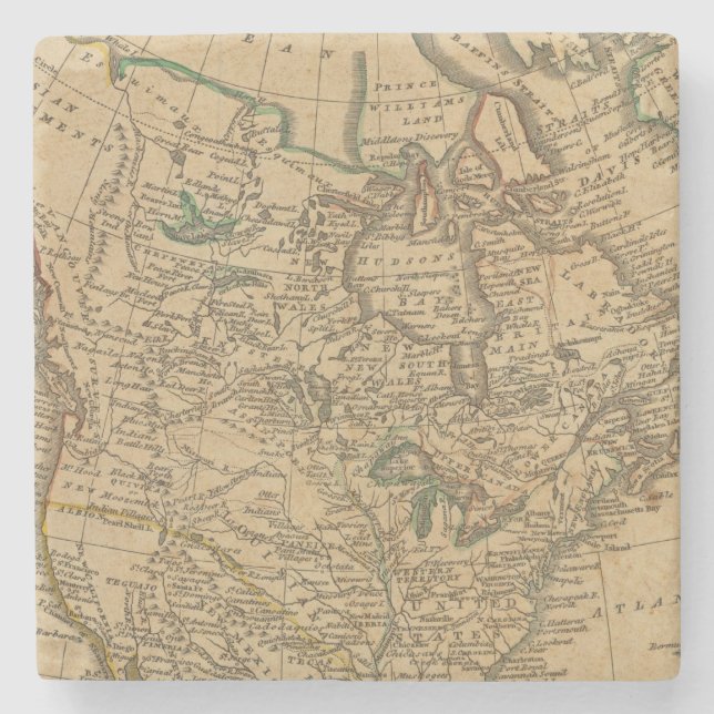 North America 3 Stone Coaster (Front)