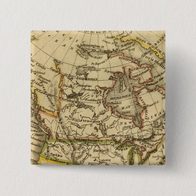 North America 40 2 Inch Square Button (Front)