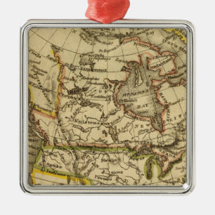 North America 40 Metal Ornament
