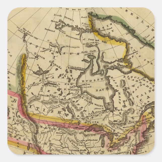 North America 42 Square Sticker (Front)