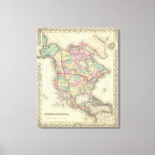 North America 48 Canvas Print (Front)