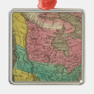 North America 5 Metal Ornament