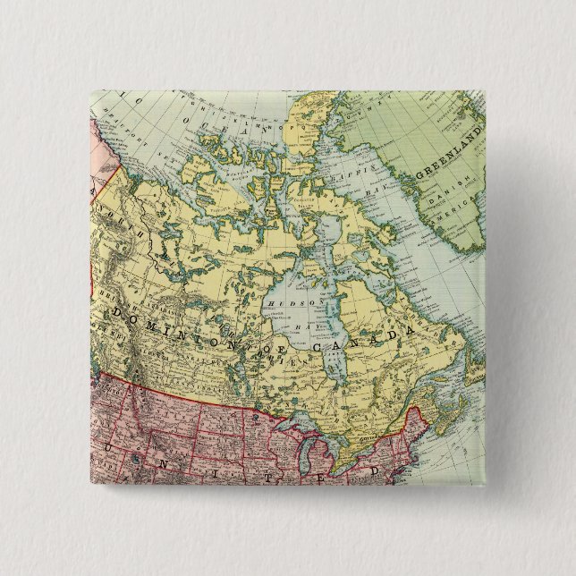 North America 7 2 Inch Square Button (Front)