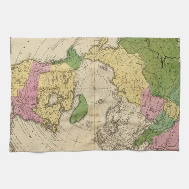 North America, Asia Kitchen Towel (Horizontal)