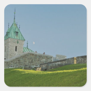 North America, Canada, Quebec, Old Quebec City. 2 Square Sticker