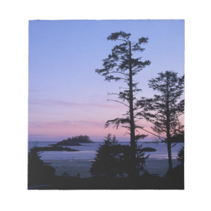 North America, Canada, Vancouver Island, trees Notepad