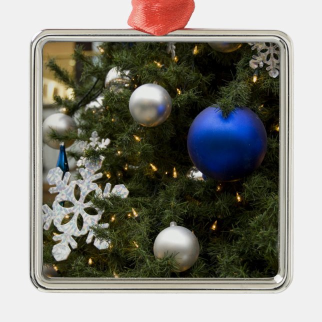 North America. Christmas decorations on tree. (Front)