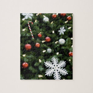 North America. Christmas decorations on tree. 4 Jigsaw Puzzle