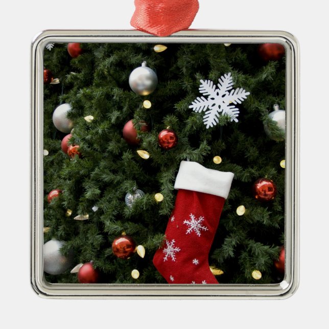 North America. Christmas decorations on tree. 5 (Front)