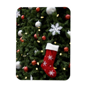 North America. Christmas decorations on tree. 5 Magnet