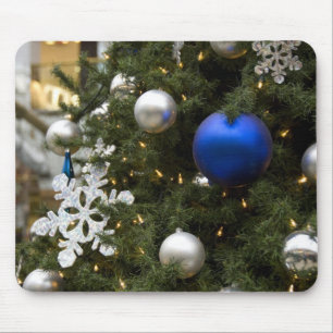 North America. Christmas decorations on tree. Mouse Pad