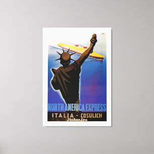 North America Express ~ Italian Line - L Canvas Print