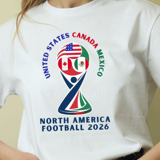 North America Football 2026 | USA Canada Mexico T-Shirt