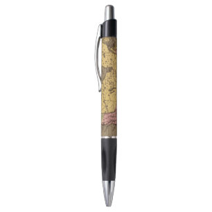North America Hand Coloured Atlas Map Pen