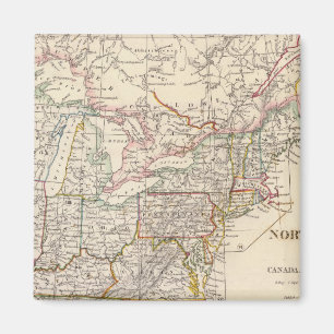 North America index map Magnet