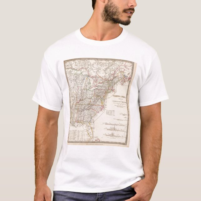 North America index map T-Shirt (Front)