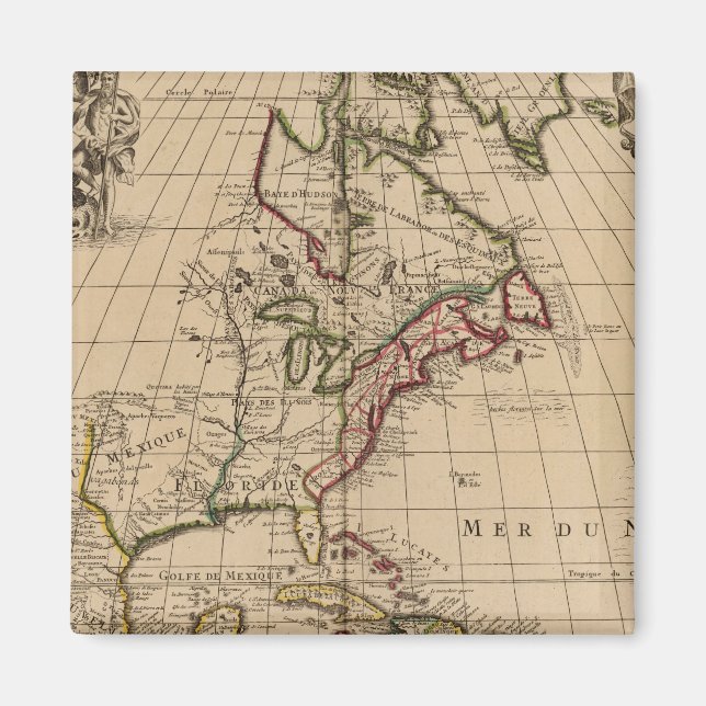 North America map 2 Magnet (Front)