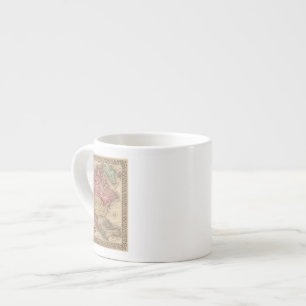 North America Map by Mitchell Espresso Cup