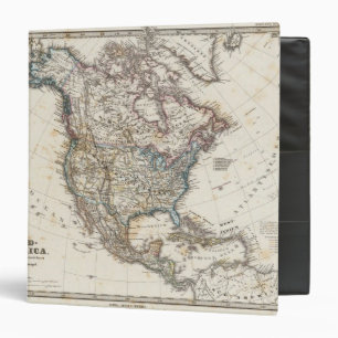 North America Map by Stieler Binder