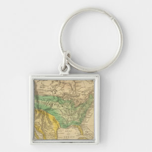 North America Map by Worcester Keychain