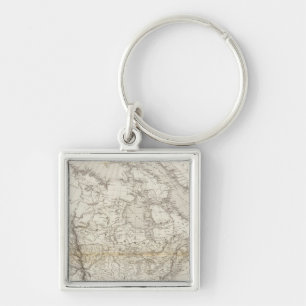 North America Map Keychain