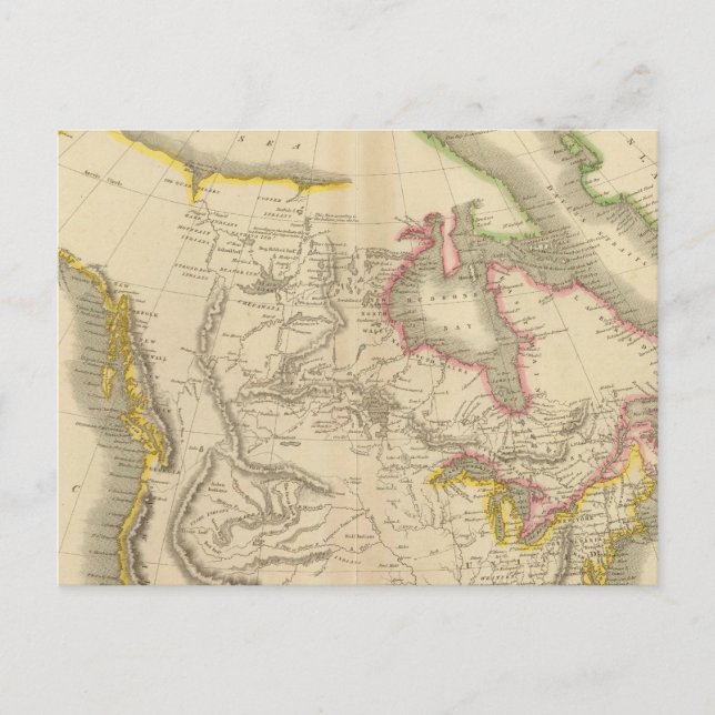 North America map Postcard (Front)