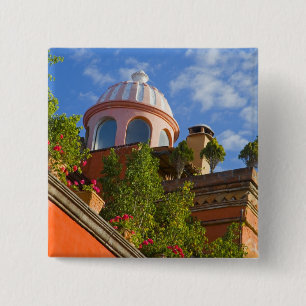North America, Mexico, Guanajuato state, San 4 2 Inch Square Button