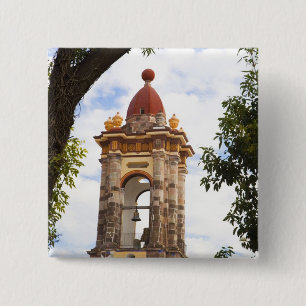 North America, Mexico, Guanajuato state, San 5 2 Inch Square Button