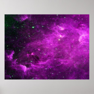 North America Nebula Infrared Purple Value Poster