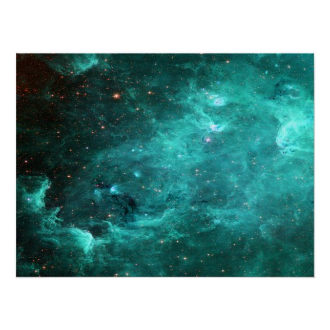 North America Nebula Turquoise Poster (Front)