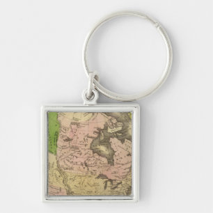 North America Olney Map Keychain