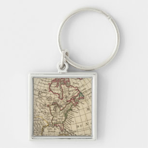 North America School Keychain
