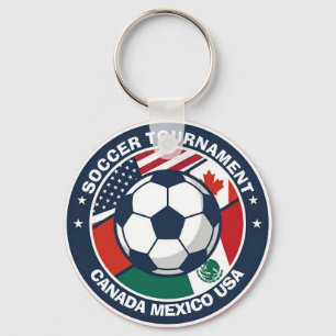 North America Soccer Tournament Keychain