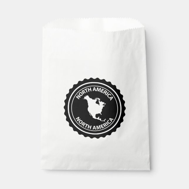 North America stamp Favour Bag (Front)
