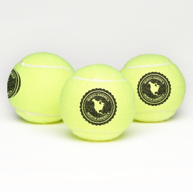 North America stamp Tennis Balls (Multi)