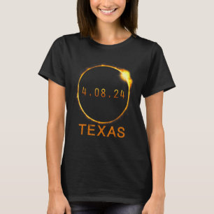 North America Total Solar Eclipse 2024 Texas USA T-Shirt