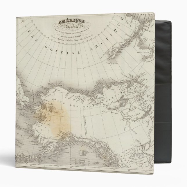 North America uncolored map Binder (Front/Inside)