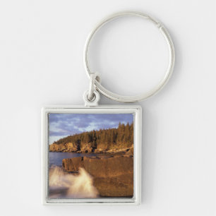 North America, US, ME, The rocky Maine coast. Keychain