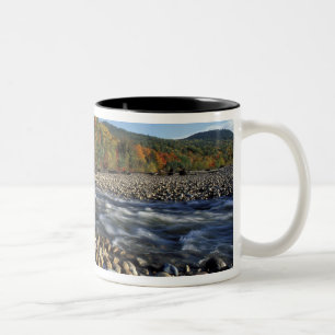North America, US, NH, A cobble beach on the Two-Tone Coffee Mug