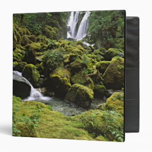 North America, USA, Alaska. A waterfall and Binder