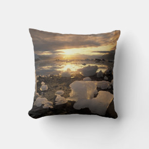 North America, USA, Alaska, Ice Bay, Icescape, Throw Pillow