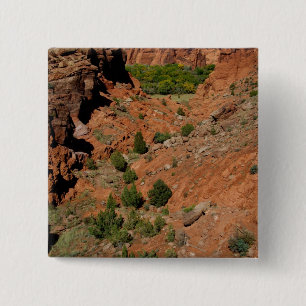 North America, USA, Arizona, Navajo Indian 2 Inch Square Button