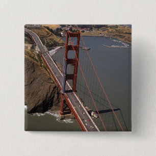 North America, USA, California, San Francisco, 2 Inch Square Button