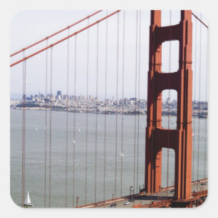 North America, USA, California, San Francisco. Square Sticker