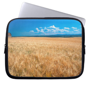 North America, USA, Idaho. Barley field in Laptop Sleeve