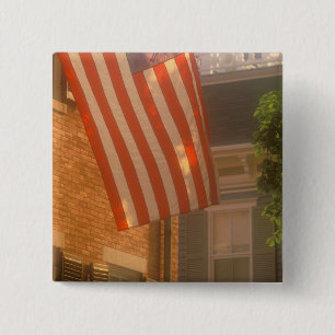 North America, USA, Massachusetts, Nantucket 2 Inch Square Button