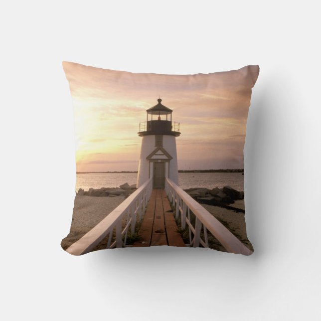 North America, USA, Massachusetts, Nantucket 4 Throw Pillow (Front)