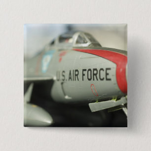 North America, USA, Model Show 2 Inch Square Button