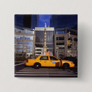 North America, USA, New York, New York City 2 Inch Square Button