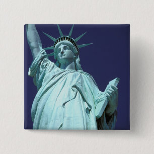 North America, USA, New York, New York City. 7 2 Inch Square Button